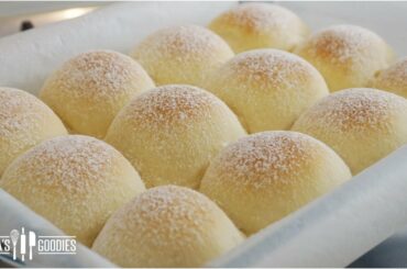 Fluffy Japanese Milk Bread Recipe ( The SOFTEST Dinner Rolls Recipe ) ふわふわミルクパン