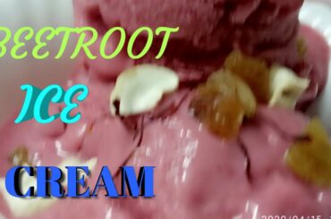 Beetroot Ice Cream /  Healthy Ice Cream