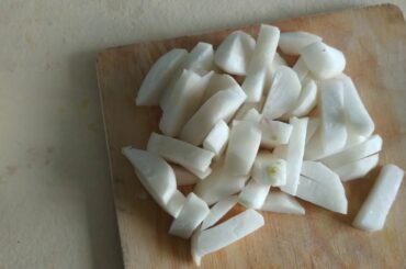 Low calorie || tasty stir fried eggplant/brinjal-radish || satisfying || less than 230kcal