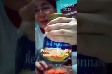 My healthy sandwich during Enhance Community qurantine