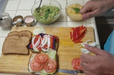 Hummus Avocado Sandwich Recipe