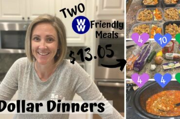 SUPER CHEAP, HEALTHY MEALS // WW FRIENDLY // PASTA FAGIOLI & SAUSAGE MAC