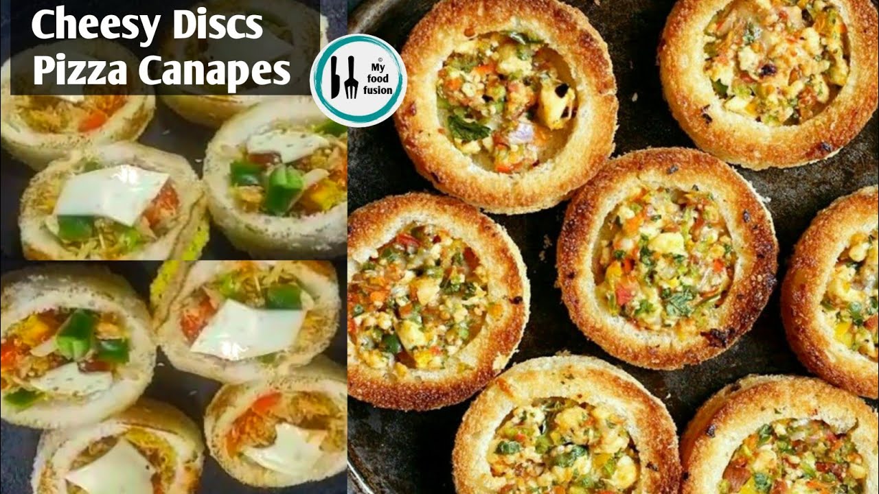Pizza Bread Canapes | pizza Cheesy Discs | Kids Breakfast Recipe | #Ramadan2020 Pizza Bread Canapes | pizza Cheesy Discs | Kids Breakfast Recipe | #Ramadan2020