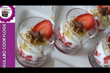 How to Make Breakfast recipes for kids healthy strawberry  ll Gulabo cookvlogs ll