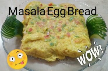 Masala Egg Bread Recipe| Easy Healthy and Heavy Breakfast Item| #HindiUrdu| #ChefImranaPasha