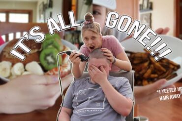 i shaved off all my brother's hair + healthy recipes: breakfast & lunch | vlog | Jillian Lee