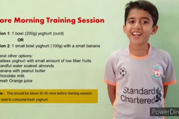 Nutritious and Tasty breakfast ideas for sports kids by GAGAN |  morning training diet plan