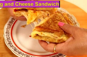 Egg and Cheese Sandwich | Omelette Toast Sandwich for Breakfast Recipe