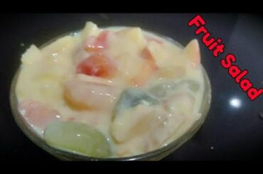 Fruit custard Recipe in Telugu| How to make fruit salad| Healthy Dessert Recipe by Dwarakamai tips