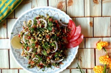Sprouted Moong Salad | Easy weight loss recipe | Marathi | lockdown recipe | Stay home Stay safe |