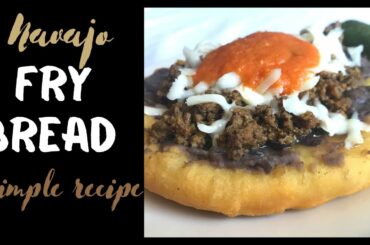 SUPER EASY FRY BREAD RECIPE! Delicious & simple meal idea with refried beans and ground beef.