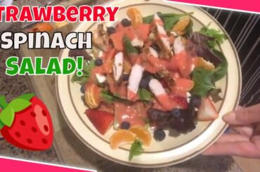 Strawberry Spinach Salad // Healthy Salad Dressing Recipe