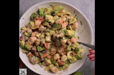 Healthy Shrimp Avocado Salad | Tasty Shrimp Salad | High Protein Salad