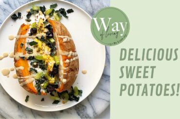 BAKED SWEET POTATO || 2 easy & healthy recipes