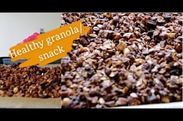 HEALTHY SNACK, GRANOLA // recipe of healthy, low calories deliciousness