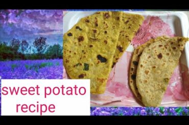 Sweet  potato paratas/ Healthy weight loss recipe