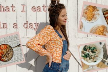 VEGETARIAN WHAT I EAT IN A DAY PREGNANT | 2nd trimester, healthy meal ideas