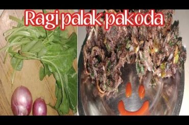 ragi palak pakoda | healthy snacks recipe | by :meena's lifestyle