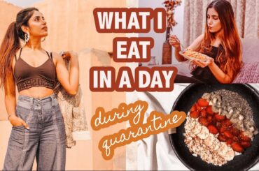 What I Eat In A Day in SELF QUARANTINE | Healthy Meal Ideas