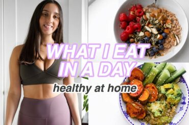 full day of eating *healthy at home*