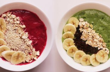 2 thick smoothie bowl | Delicious healthy breakfast