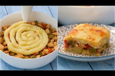 Potato chicken pie: a quick recipe for a surprising dinner ready in no-time!