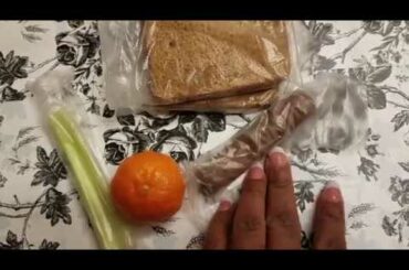 Lunch Ideas 37 Thin cut Peanut butter and honey PB&H sandwich, celery, cutie orange, 1 twix