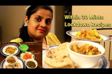 WITHIN 30 MINTS LOCKDOWN RECIPES/QUICK EASY  LUNCH DINNER COOKING IDEAS FOR THIS QUARANTINE