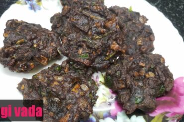 Ragi vada recipe || easy and healthy snacks recipe