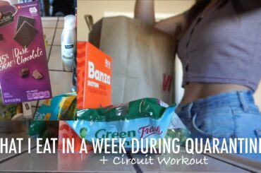 Healthy Grocery Haul (What I Eat in a Week in Quarantine) + High Intensity Workout
