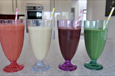 4 SECRET INGREDIENT SMOOTHIES | 4 HEALTHY BREAKFAST SMOOTHIE IDEAS | KERRY WHELPDALE