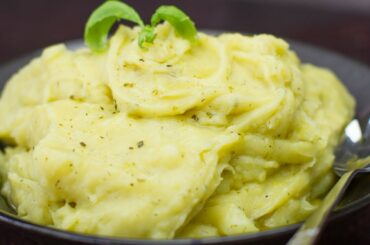 Best Ever Dairy Free Herbed Mashed Potatoes - No Butter or Milk!