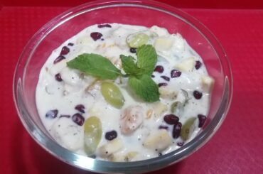 #Ramzan Special Mayonnaise Fruit Salad Recipe/Healthy n Tasty ||Hyderabadi easy recipes||