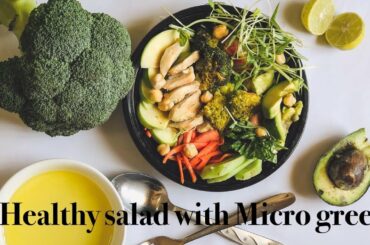Healthy Salad with MicroGreen