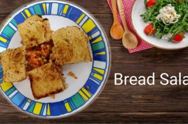 Bread Salad Recpie!!!! #healthy food#Brown Bread#foodies#Home made