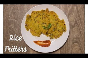 Quick and Easy Rice Fritters from Leftover Rice | Lockdown Recipes | Healthy Snack | रोट्ला