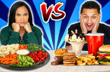JUNK VS HEALTHY FOOD CHALLENGE!
