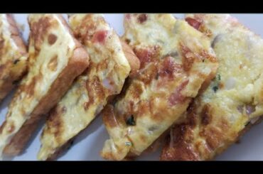 Egg Fried Garlic Toast Recipe | Garlic Bread Toast | How To Make Garlicky Bread | सुबह का नाश्ता |