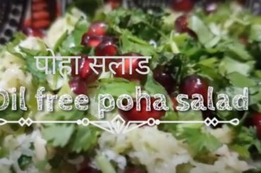 Weight Loss Healthy - Poha Salad -Quick and Easy Recipe by Daya Talaviya in Hindi- Raw Food -