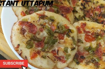 Instant uttapum recipe/instant suji uttapum recipe/vegetable uttapum/healthy breakfast recipe