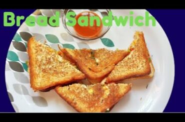 Simple Bread Sandwich Recipe| Veg Sandwich Recipe at home | Healthy Homemade Sandwich