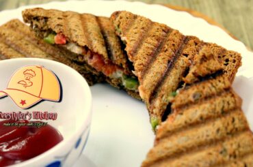 Brown bread healthy sandwich/ Veg mayonnaise sandwich/ Tasty veg sandwich/ Weight loss Sandwich