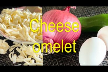 Cheese omelette for healthy breakfast,
