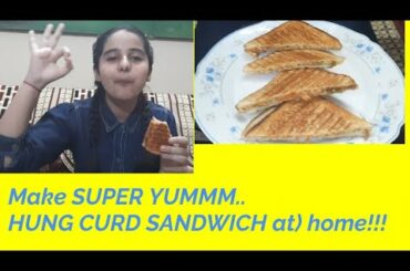HUNG CURD SANDWICH, fire free cooking, healthy recipe for kids
