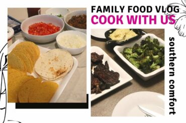 Dinner for 5 - A Family Food Vlog feat. Comfort Food #SocialDistancing |  Cook With Us for A Week