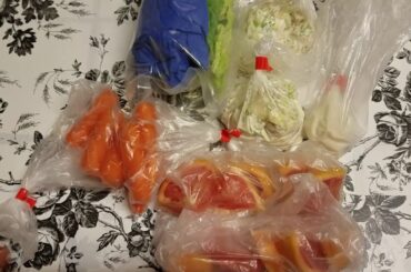 Covid 19 Lunch Ideas 45 Chicken salad over romaine lettuce, grapefruit, carrots, ranch dressing