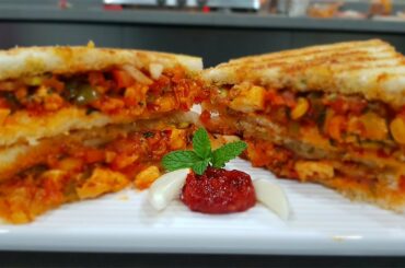 Paneer Veg Schezwan Sandwich | Tea Time Snack | Lockdown Special | Manisha's Recipe