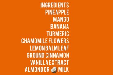 MY PURE HAPPINESS SMOOTHIE 🍍🍌🥭🌼☀️#vegan #smoothie #healthy#recipes #natural #herbal