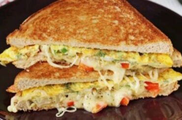 Homemade Cheese and Egg Sandwich | Bread Omelette Sandwich | Breakfast | Ifftar Easy recipe