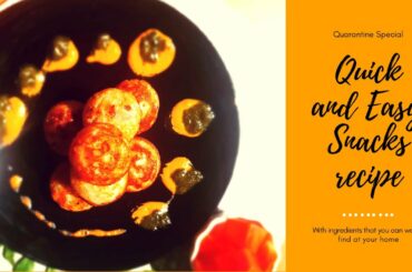 Quarentine snacks | Quick and healthy snacks recipe | Easy Rava Appe | Suji Paniyaram recipe